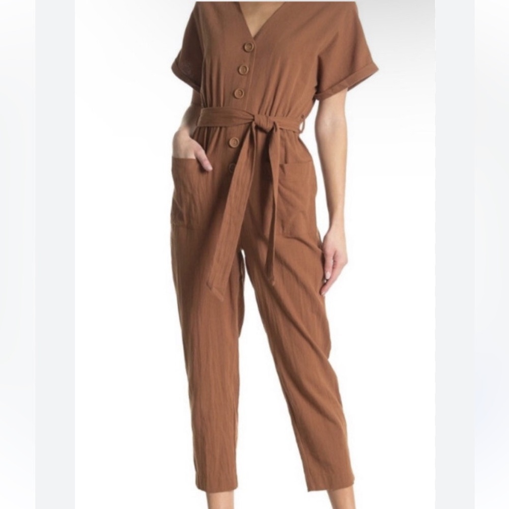 ModCloth Louche Brown Jumpsuit
